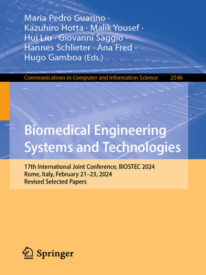 cover image of Biomedical Engineering Systems and Technologies
